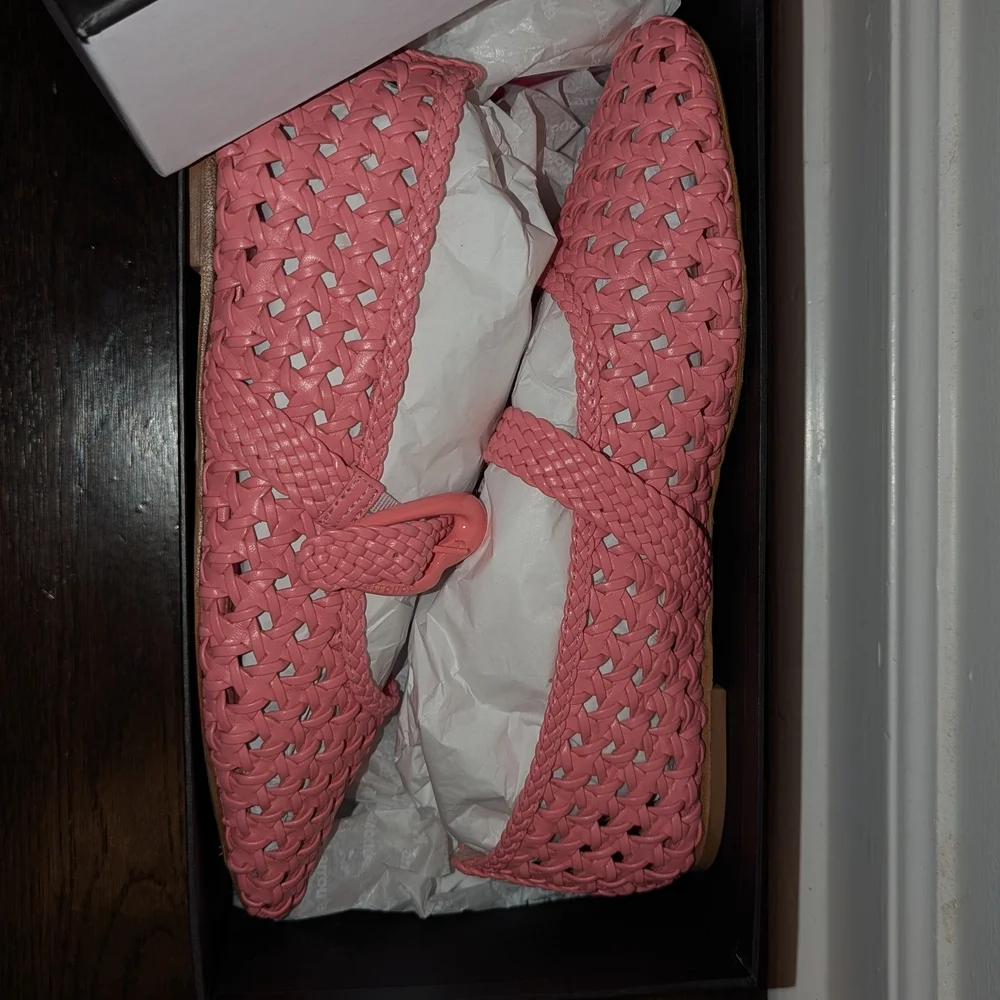 Larroude Pink Woven Flats - Picture 6 of 7